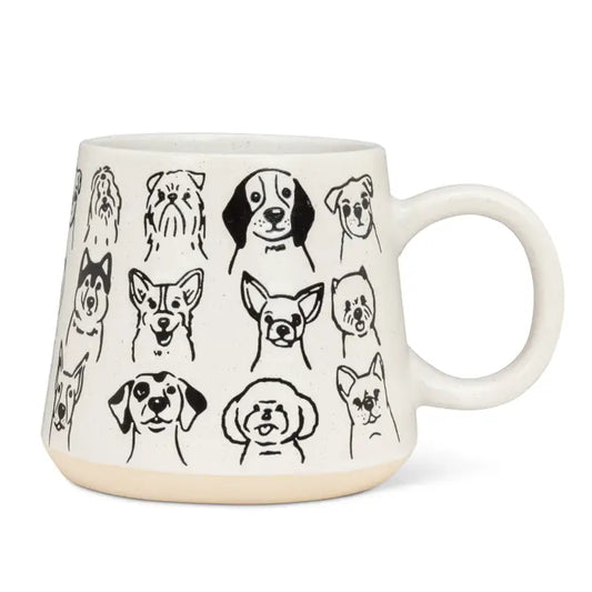 Oversized Mug with Dogs-4"H