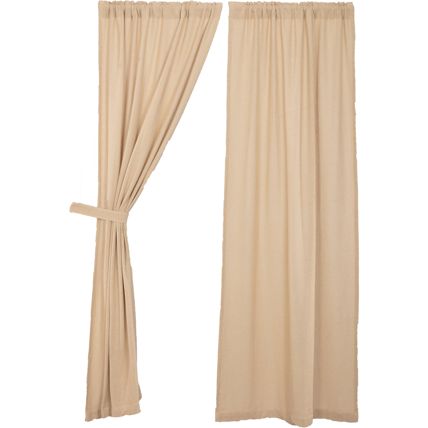 Burlap Vintage 84" Curtain Panels