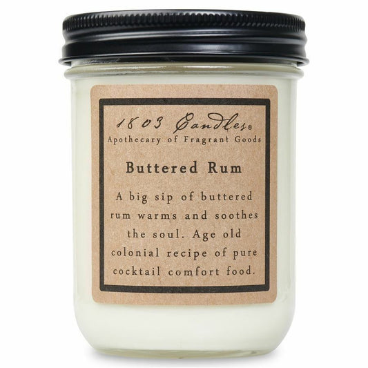 1803 Candle Jar, Buttered Rum