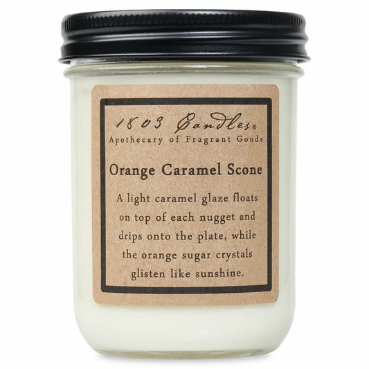 1803 Candle Jar Orange Caramel Scone