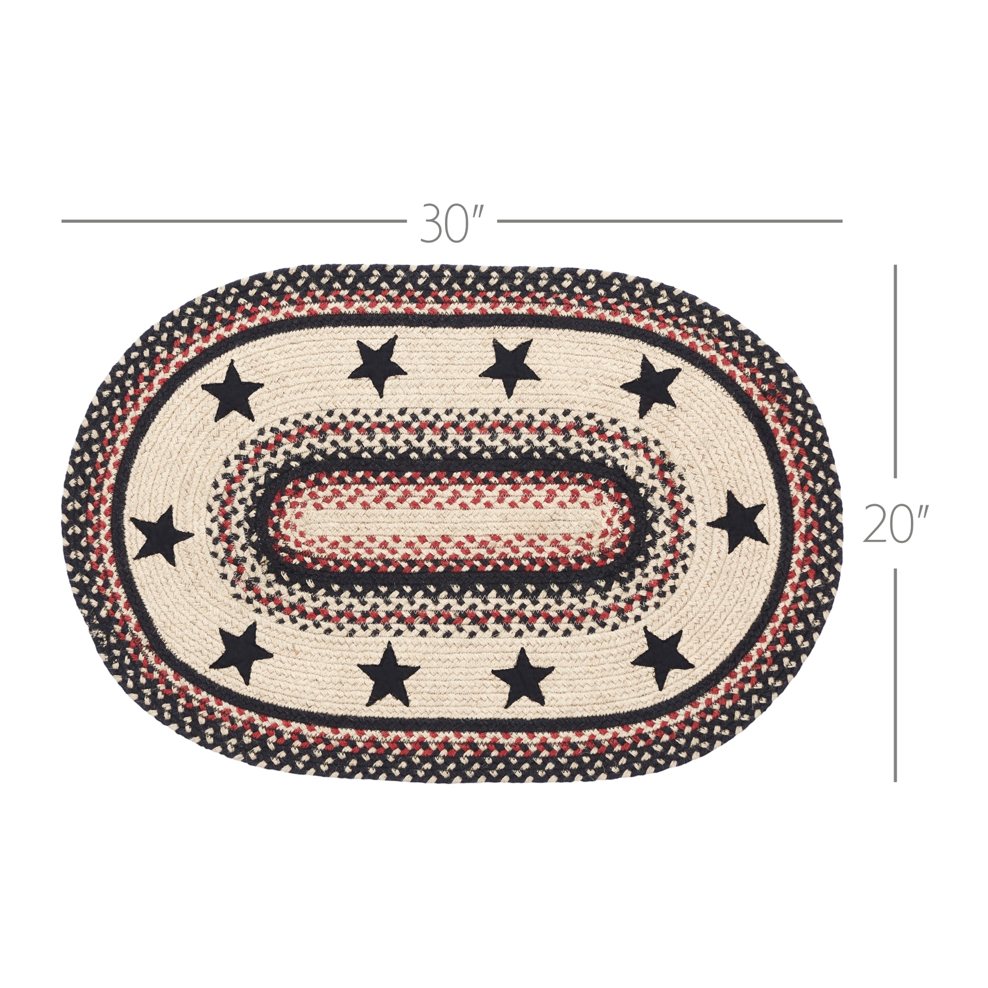 Colonial Star Rug 20" x 30" W/ pad