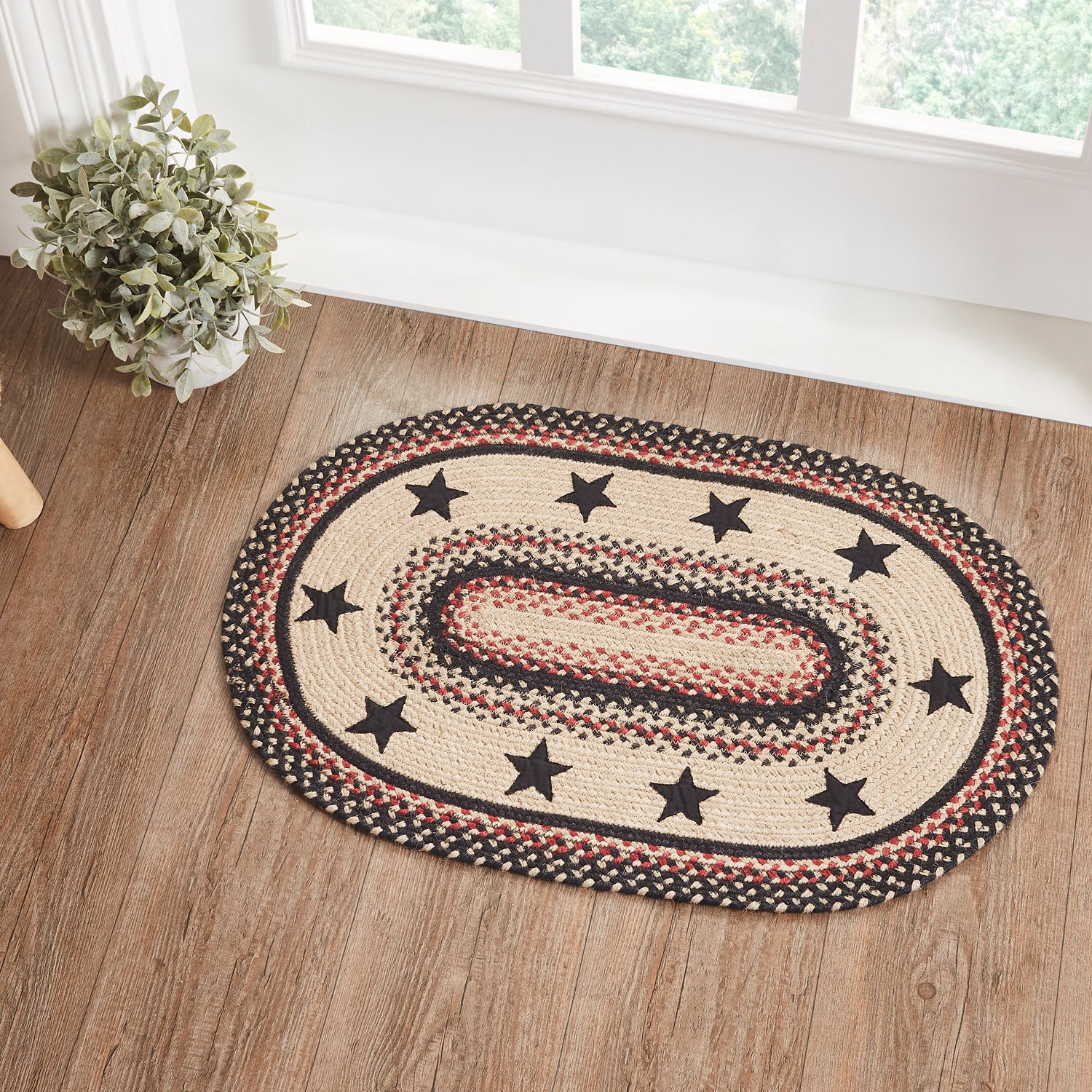 Colonial Star Rug 20" x 30" W/ pad