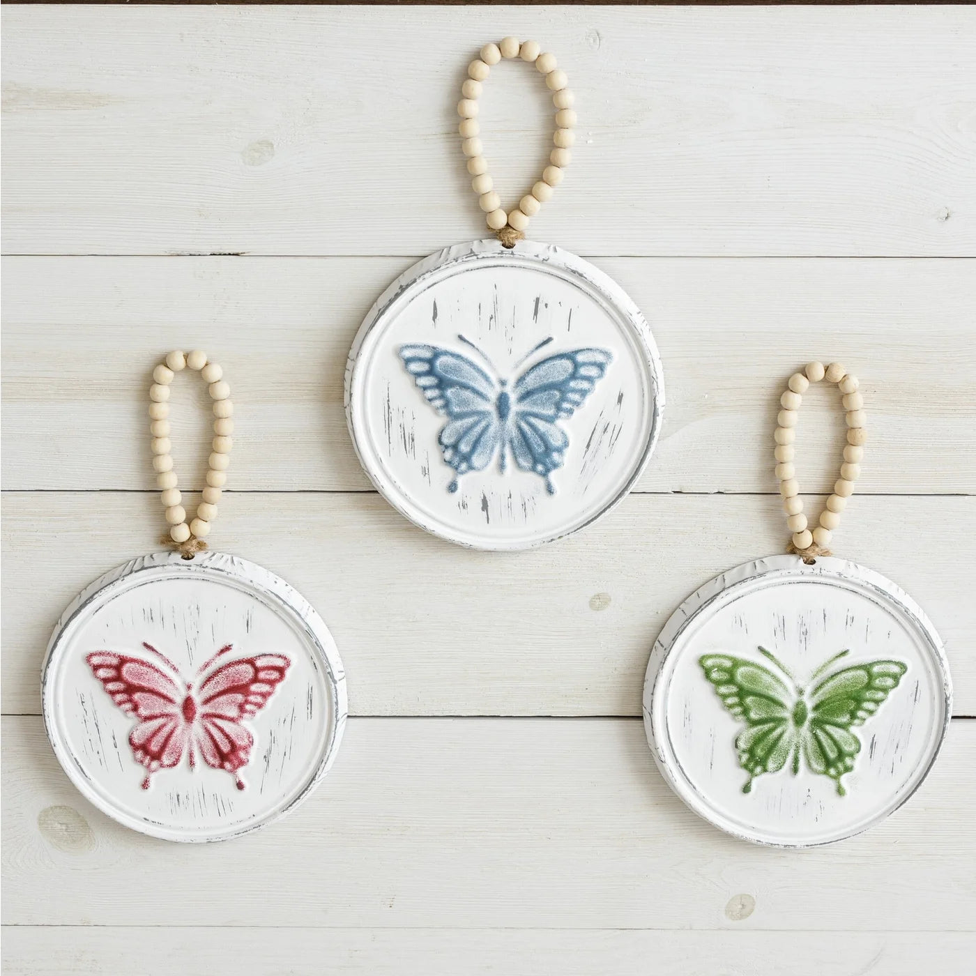 Embossed Butterflies Bead Hanger