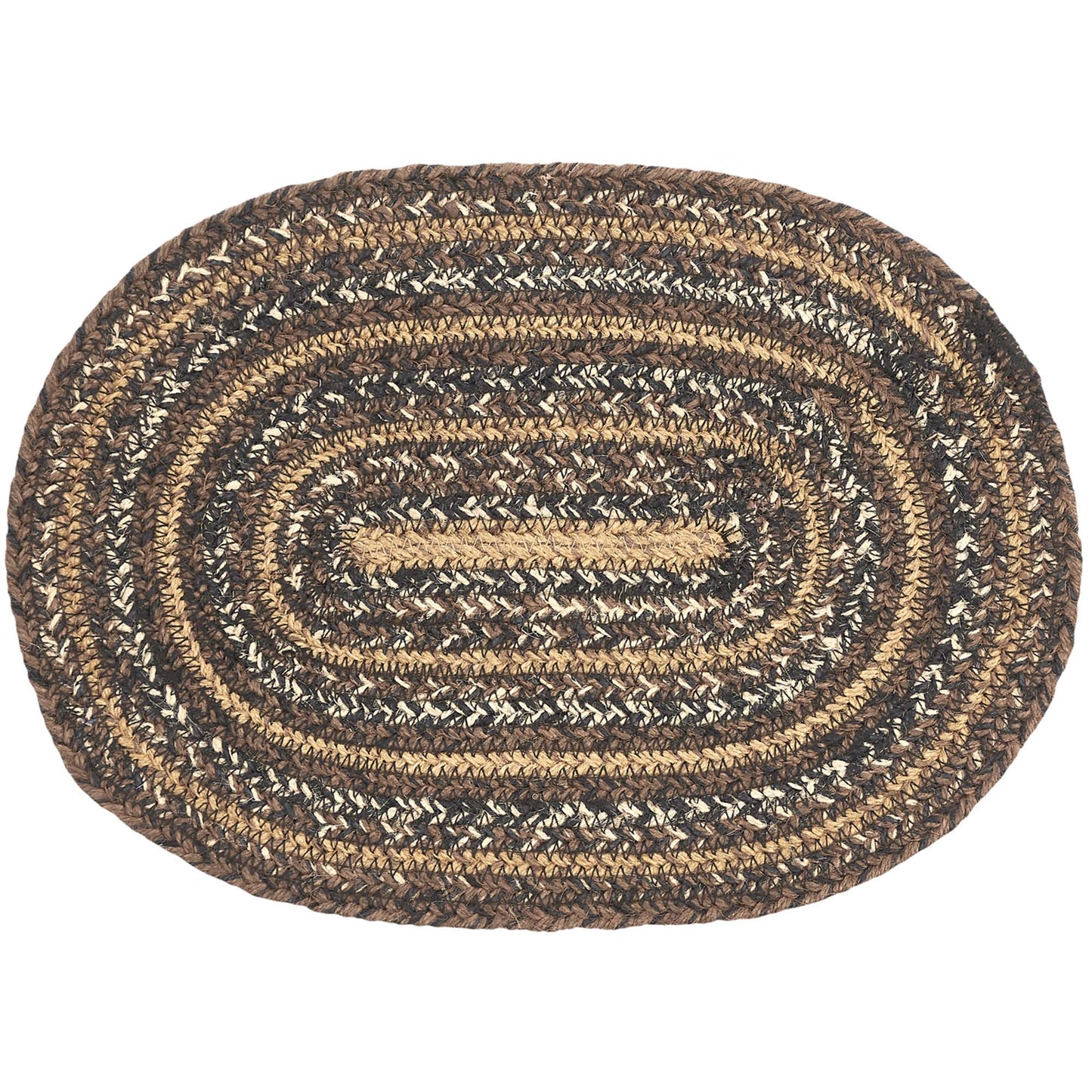 Espresso Braided Oval Placemat