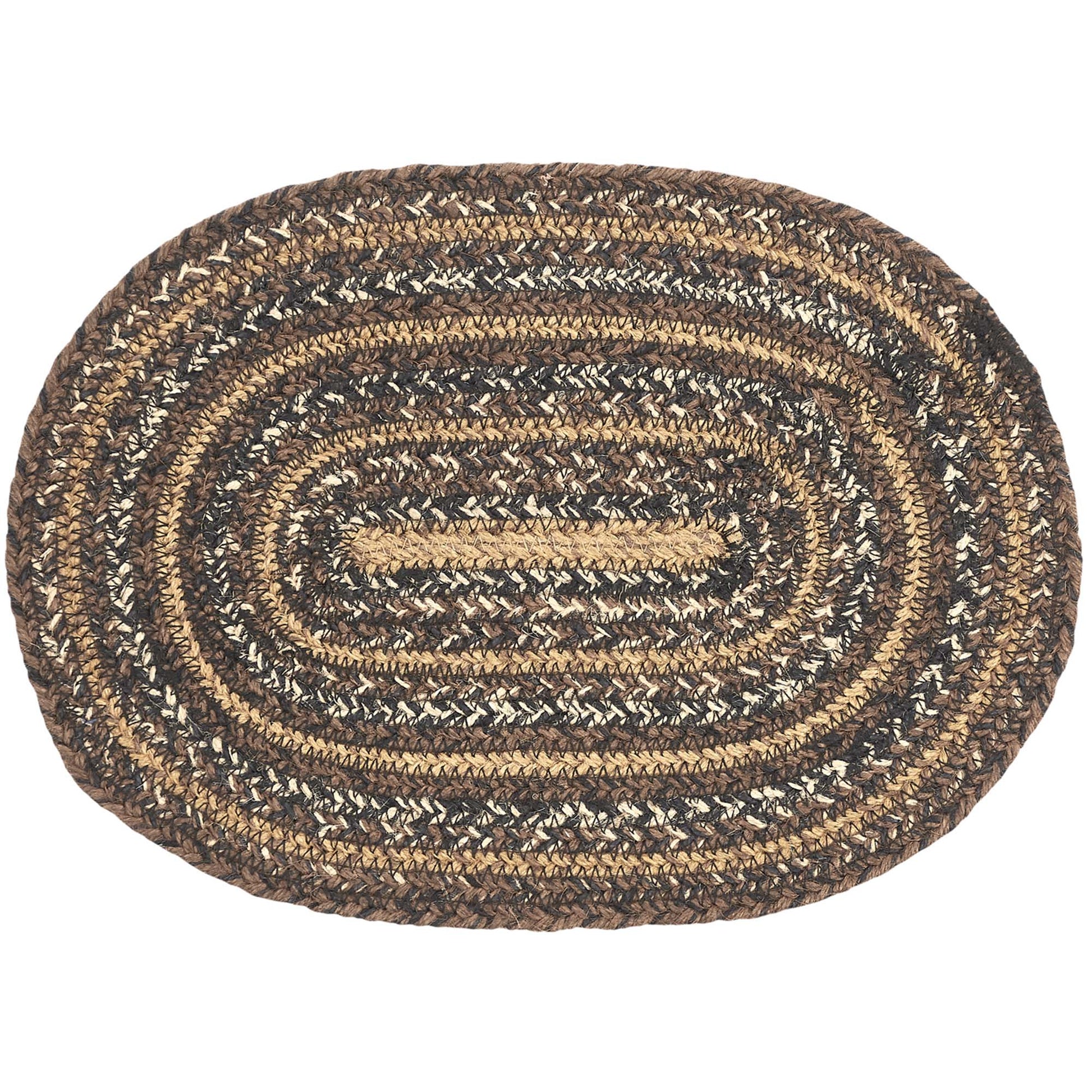 Espresso Braided Oval Placemat