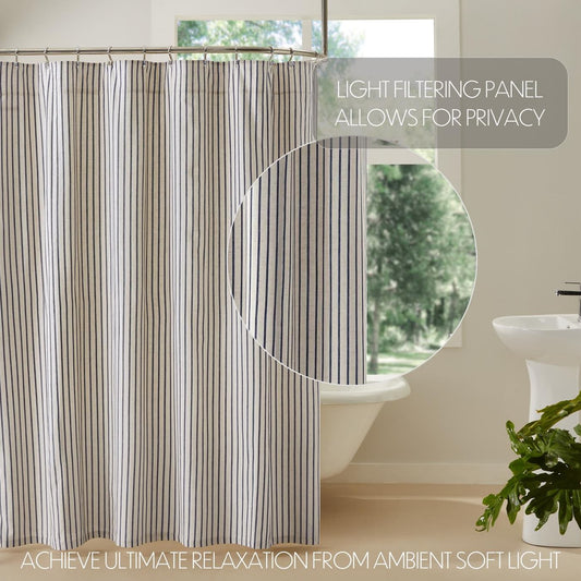 Kaila Ticking Stripe Shower Curtain