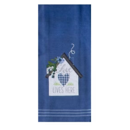 Love Grows Here Applique Towel