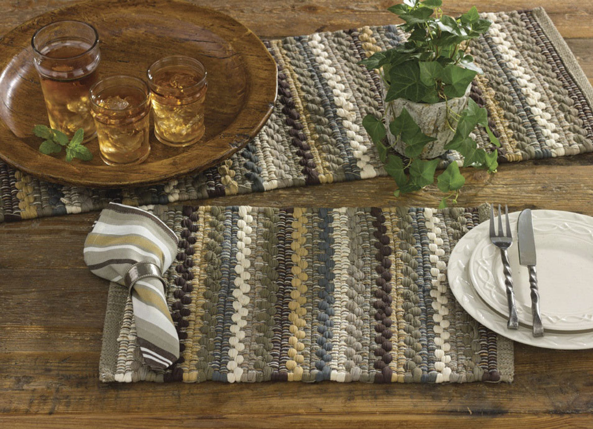Mineral Stripe Chindi Placemat