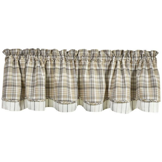 Murray Plaid Lined and Layered Valance