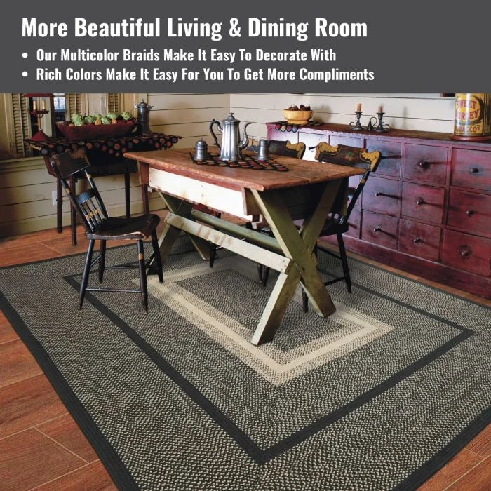 6' x 9' Rectangle Braided Manchester Rug