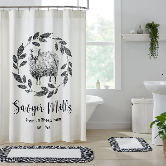 Sawyer Mill Black Sheep Shower Curtain