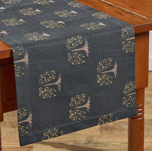 Willow Trees Print Table Runner: 36 inches long