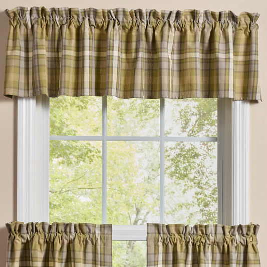 Boulder Lodge Plaid Valance 14"L