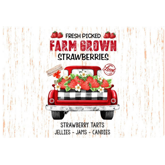 Fresh Strawberries Printed 9 x 13 inch Silicone Trivet