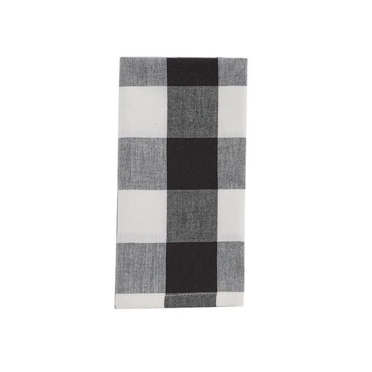 Wicklow Black and Cream Check Napkin