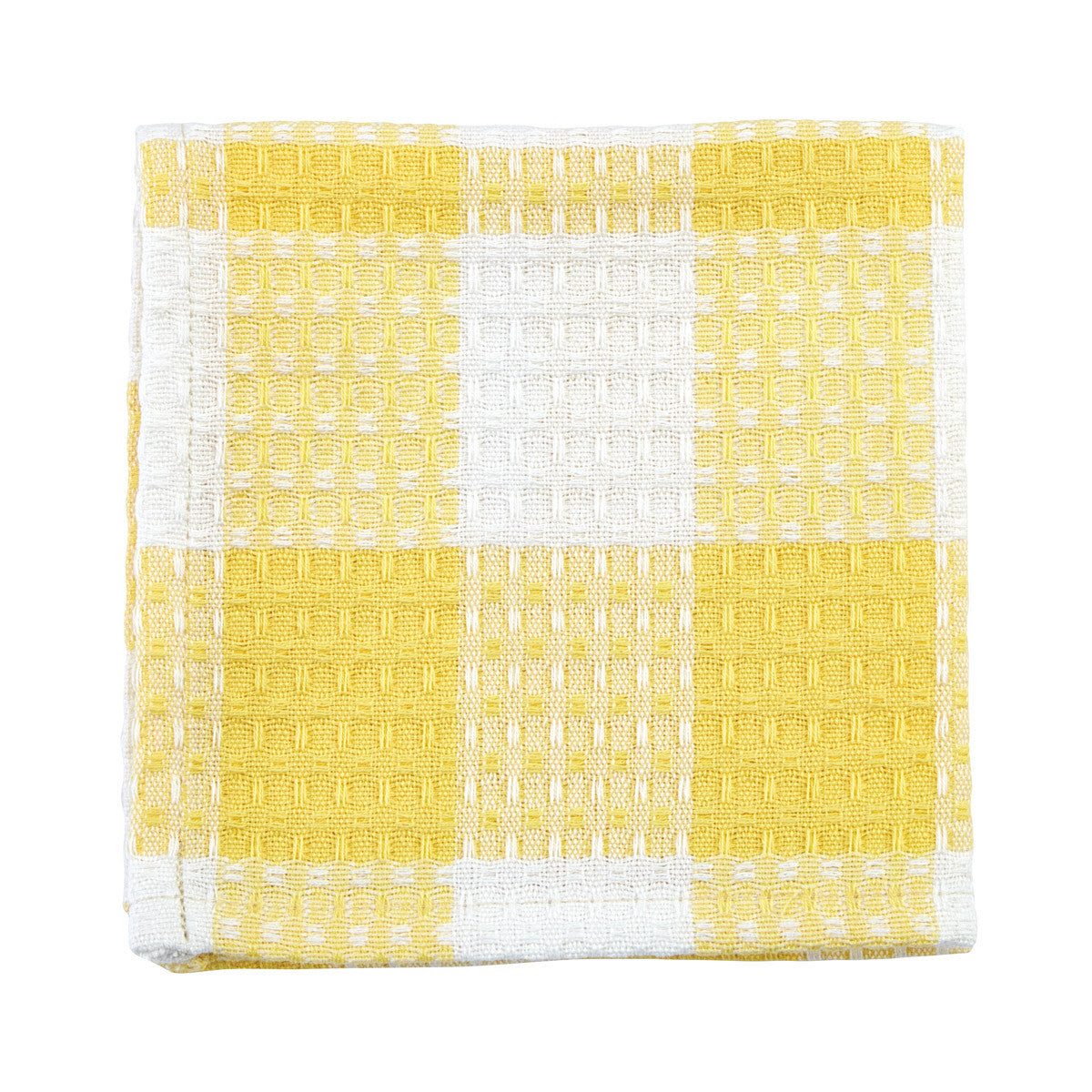 Wicklow Yellow Check Dishcloth