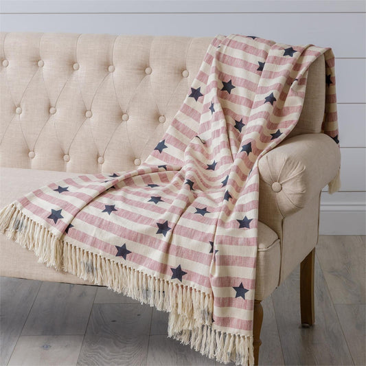 Woven Throw: Stars & Stripes