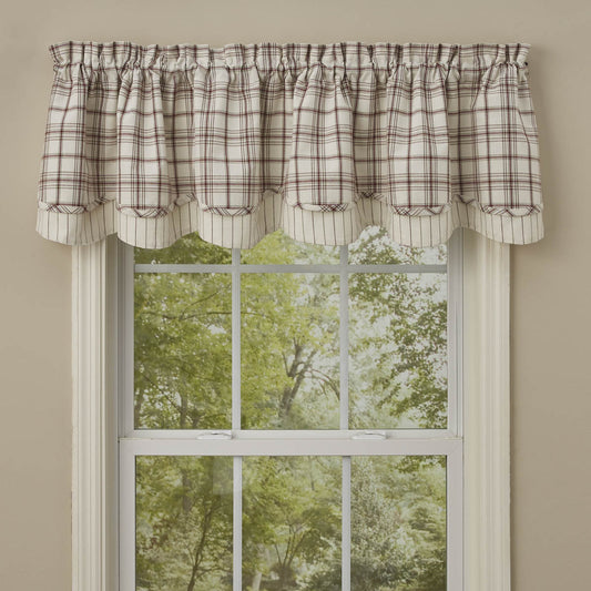 Apple Orchard Lined Layered Valance