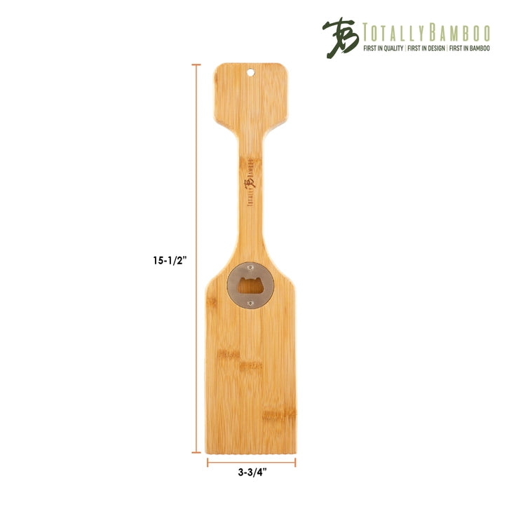 BBQ Grill Bamboo Scraper with Bottle Opener