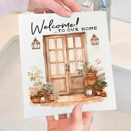 Welcome To Our Home Front Door:  Swedish Dish Cloth