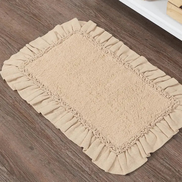 Burlap Vintage Bathmat 20x30