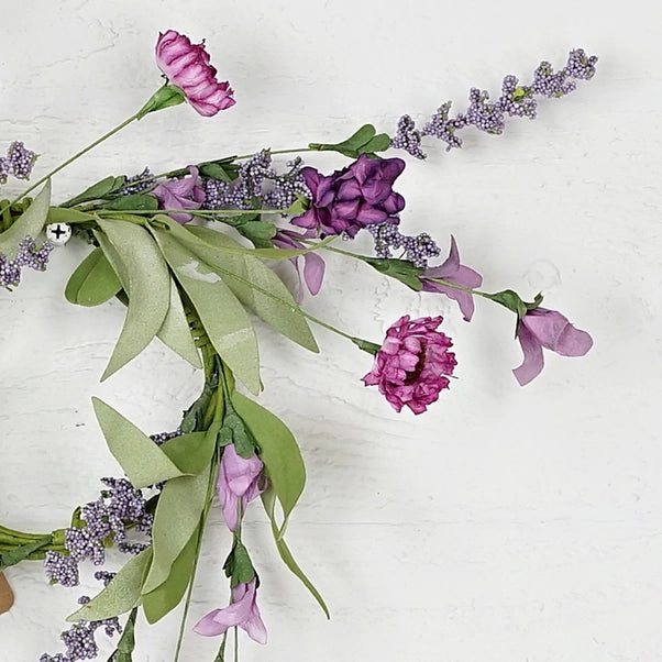 3.5in Ring-Mixed Lanvender and Wild Flowers