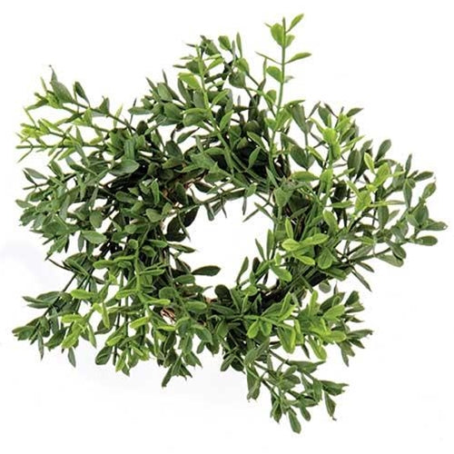 New England Boxwood Candle Ring