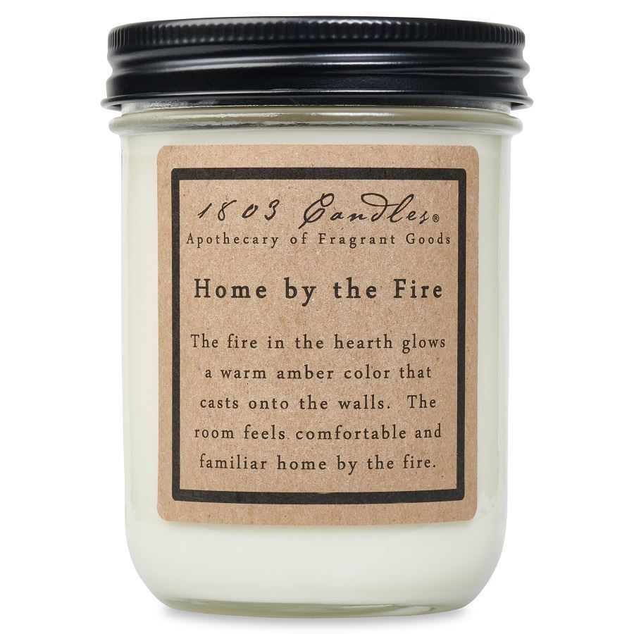 1803 Candles, Home by the Fire Soy Jar Candle