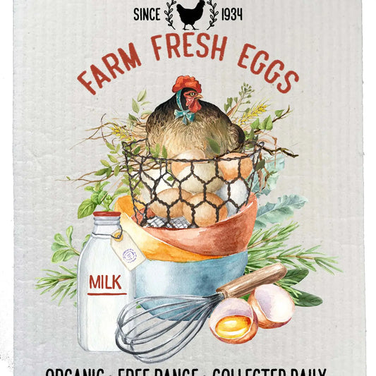 Swedish Dish Cloth: Farm Fresh Eggs Farmers Market