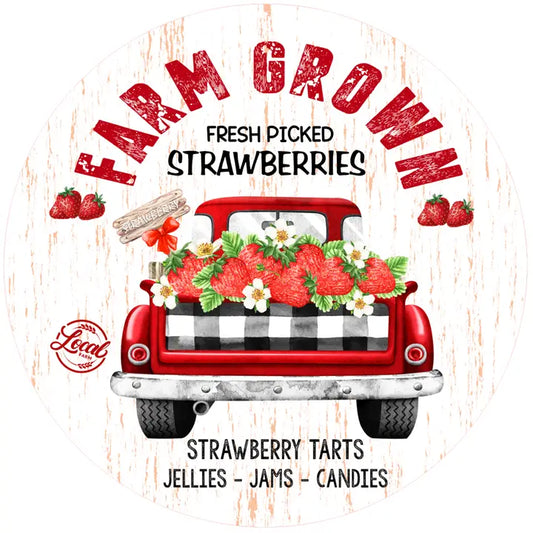 Fresh Strawberries Printed Silicone 8 inch Trivet