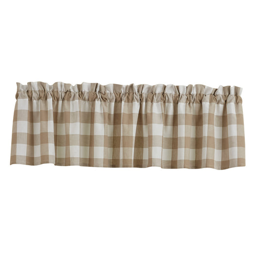 Wicklow Check Natural Valance